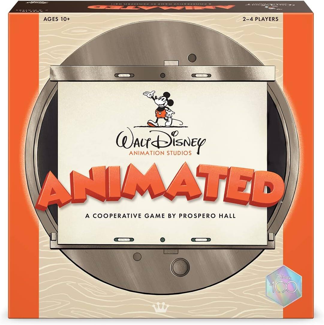 Walt Disney Animation Studios  
Animated  
A Cooperative Game by Prospero Hall  

Ages 10+  
2-4 Players  

Disney 100