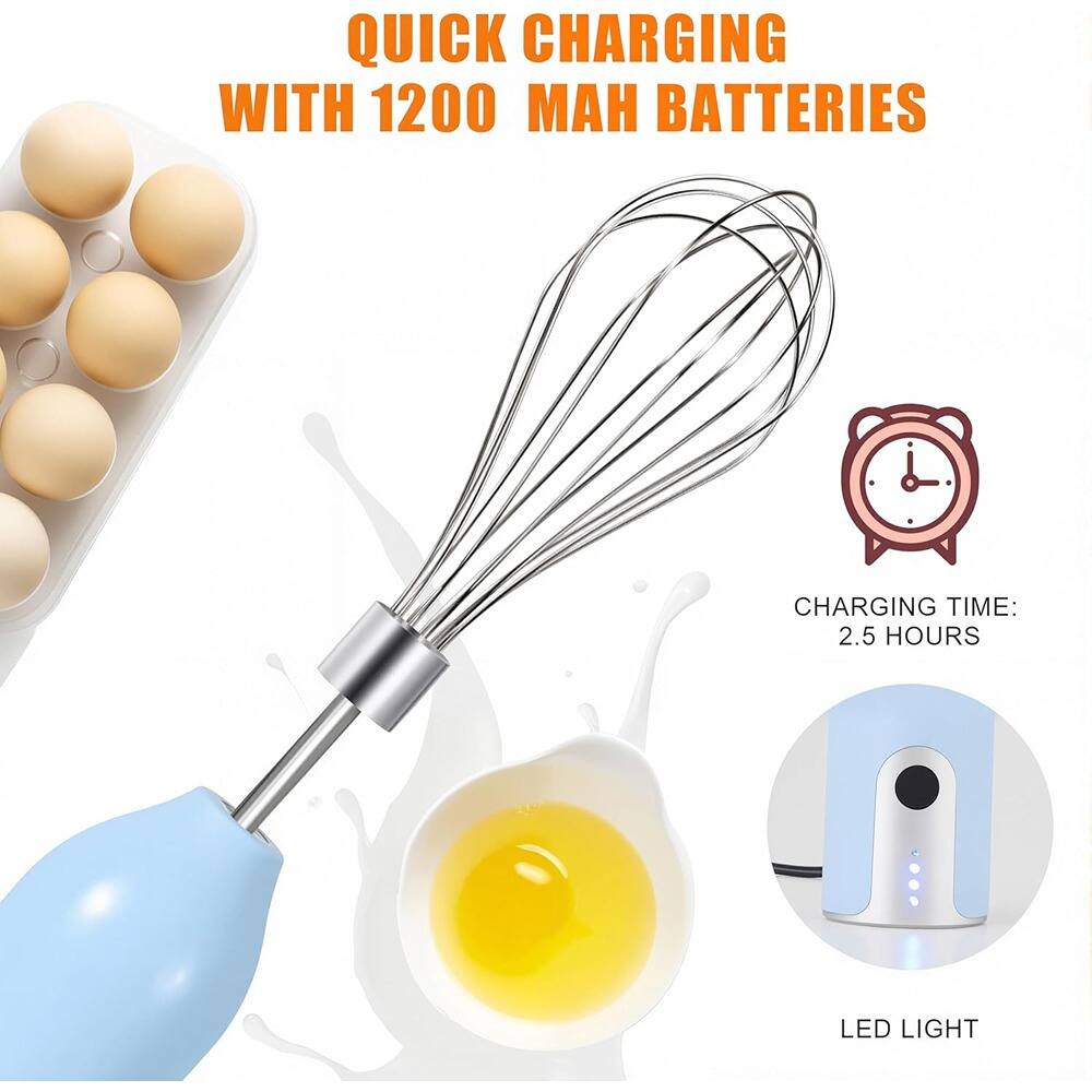 QUICK CHARGING WITH 1200 MAH BATTERIES

CHARGING TIME: 2.5 HOURS

LED LIGHT