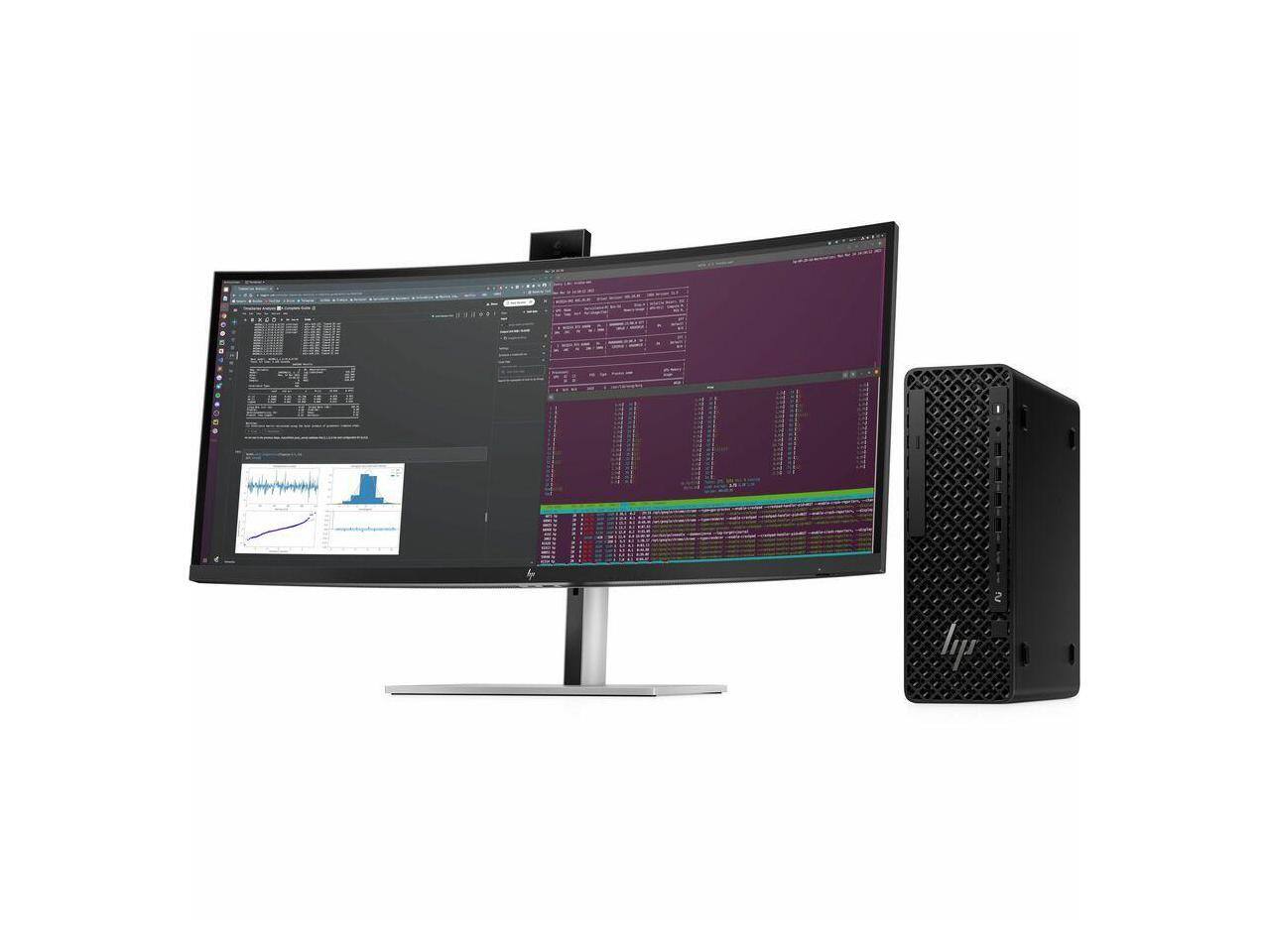 Alt View 3. HP - HP Z2 G1i Workstation - Intel Core Ultra 7 265 - 32 GB - 1 TB SSD - Intel W880 - Windows 11 Pro - RTX A1000 8 GB - Black.