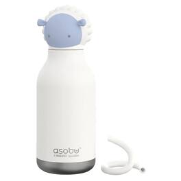 Asobu - 16-Oz Bestie Bottle Insulated Stainless Steel Water Bottle with Reusable Flexi Straw - Sheep