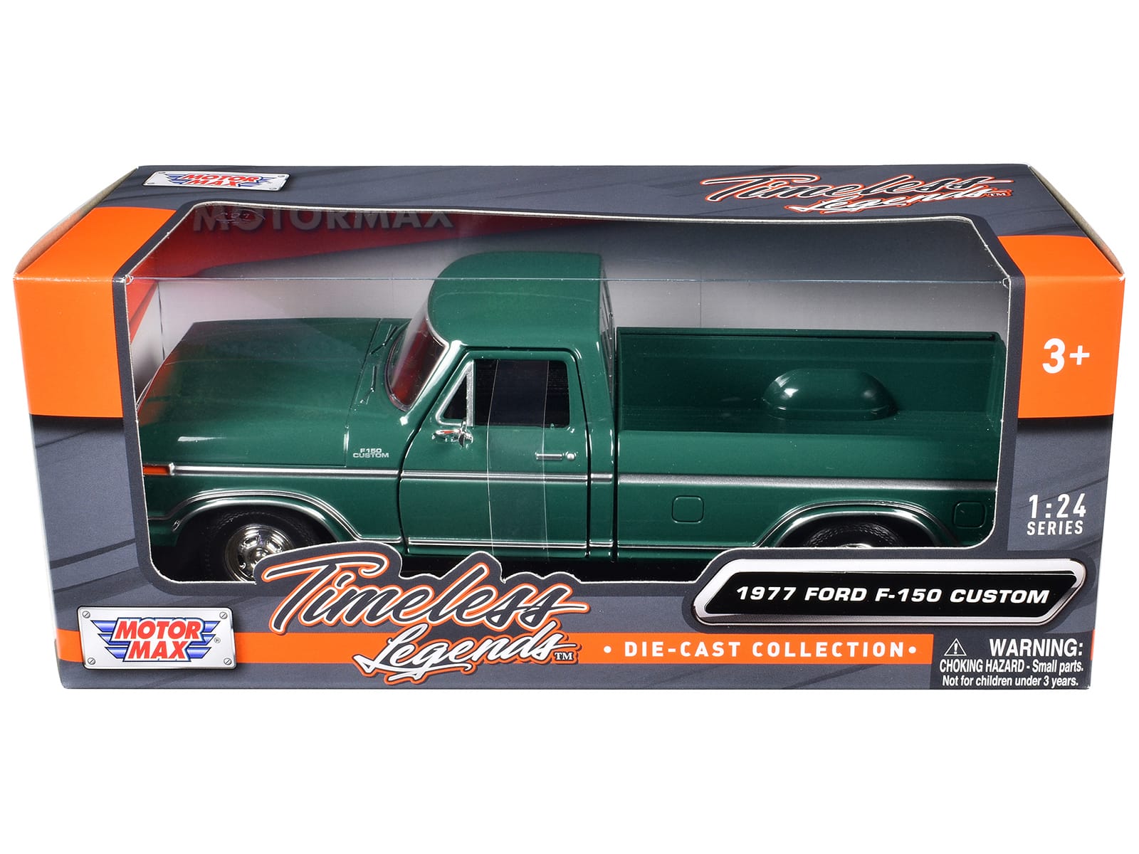 "1977 Ford F-150 Custom Pickup Truck Green ""Timeless Legends"" Series 1/24 Diecast Model Car by Motormax" price history on PriceWatchPro