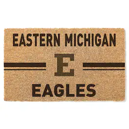 Jardine - Eastern Michigan Eagles 18'' x 34'' Team Logo Doormat - Brown