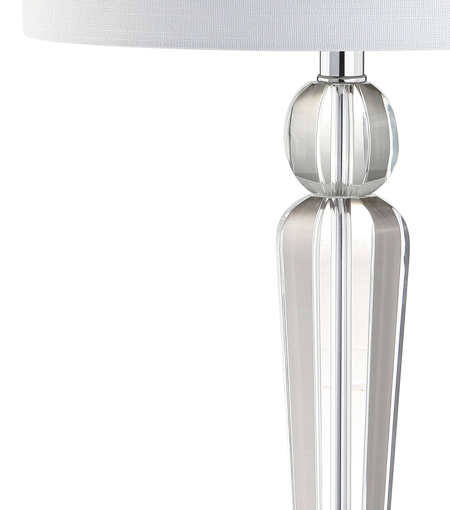 Alt View 6. Jonathan Y - Elizabeth 28.5" Crystal LED Table Lamp, Clear - Clear.
