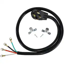 Certified Appliance Accessories - 4-Wire Eyelet 50 Amp Range Cord 6 ft