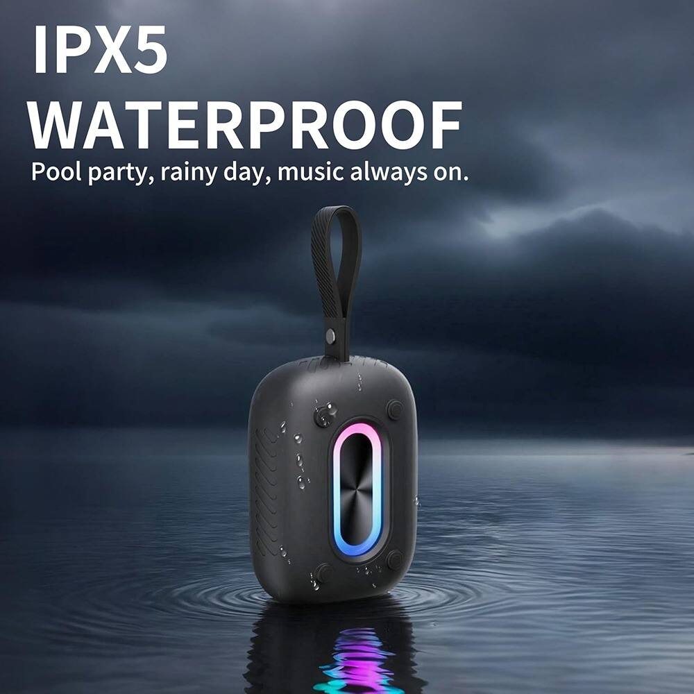 IPX5  
WATERPROOF  
Pool party, rainy day, music always on.