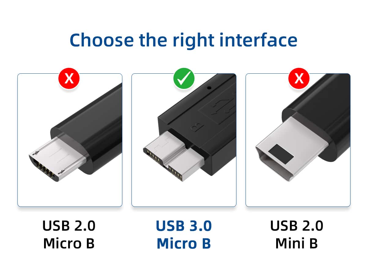 Cable Leader USB 3.0 USB A to Micro B SuperSpeed Cable, 5Gbps for
