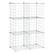 Front. Honey-Can-Do - 6-Pack Modular Mesh Storage Cube - White.