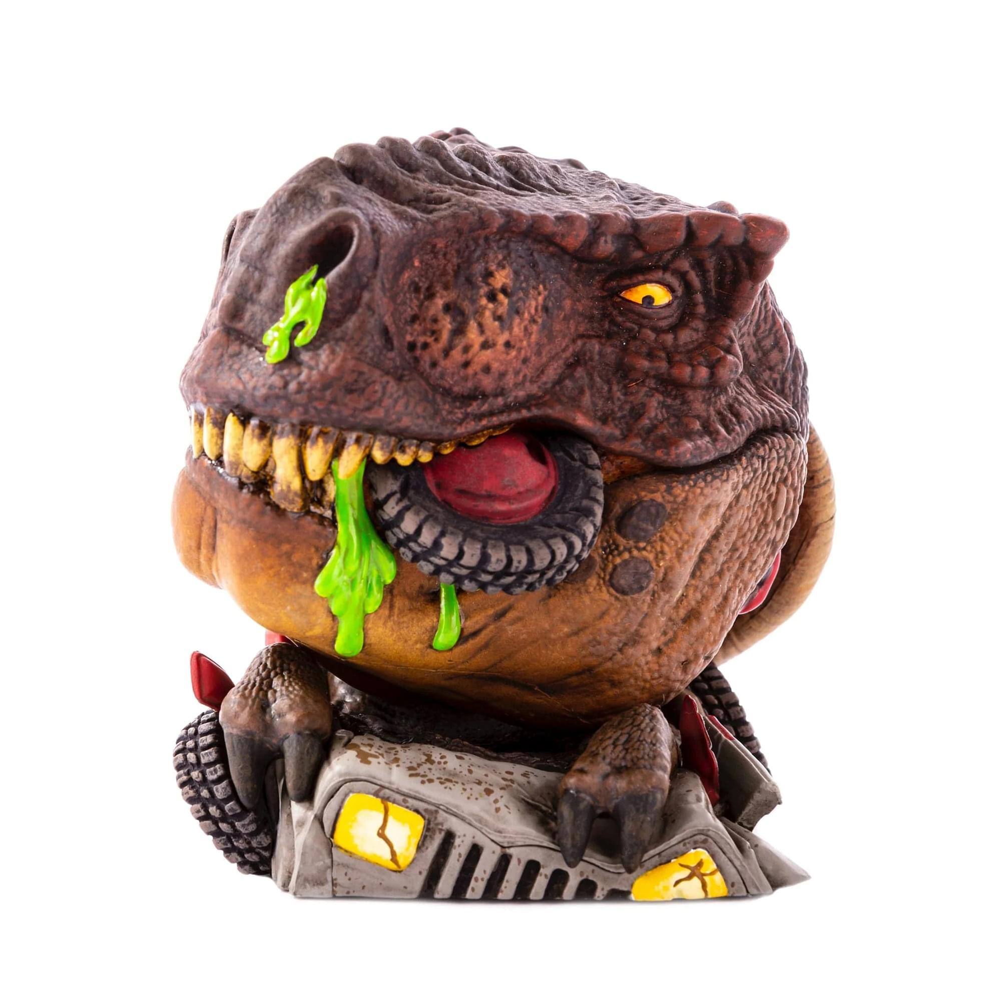 Alt View 1. MONDO - Jurassic Park Mondoid Collectible Vinyl Figure | T-Rex - Brown.