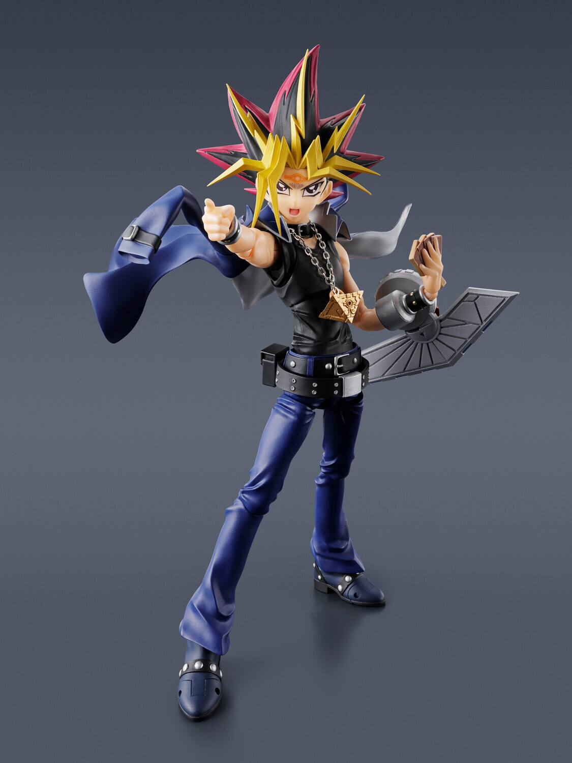 Alt View 3. Bandai - Tamashii Nations - Yu-Gi-Oh! - S.H.Figuarts - Yami Yugi Action Figure   - COLLECTIBLES - Multicolor.