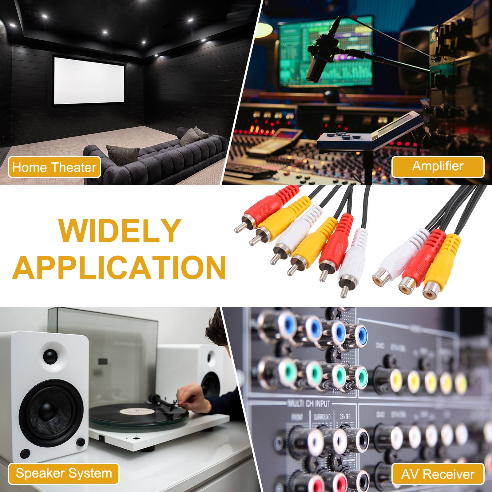 Home Theater Amplifier  
WIDELY APPLICATION  
MULTI CH INPUT  
SURROUND CENTER  
DE Speaker System  
AV Receiver