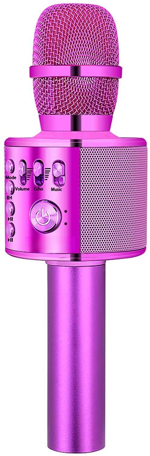 Purple Computer Mic METALTON Karaoke Microphone 3 in 1 Mic Machine For All Smartphones ...