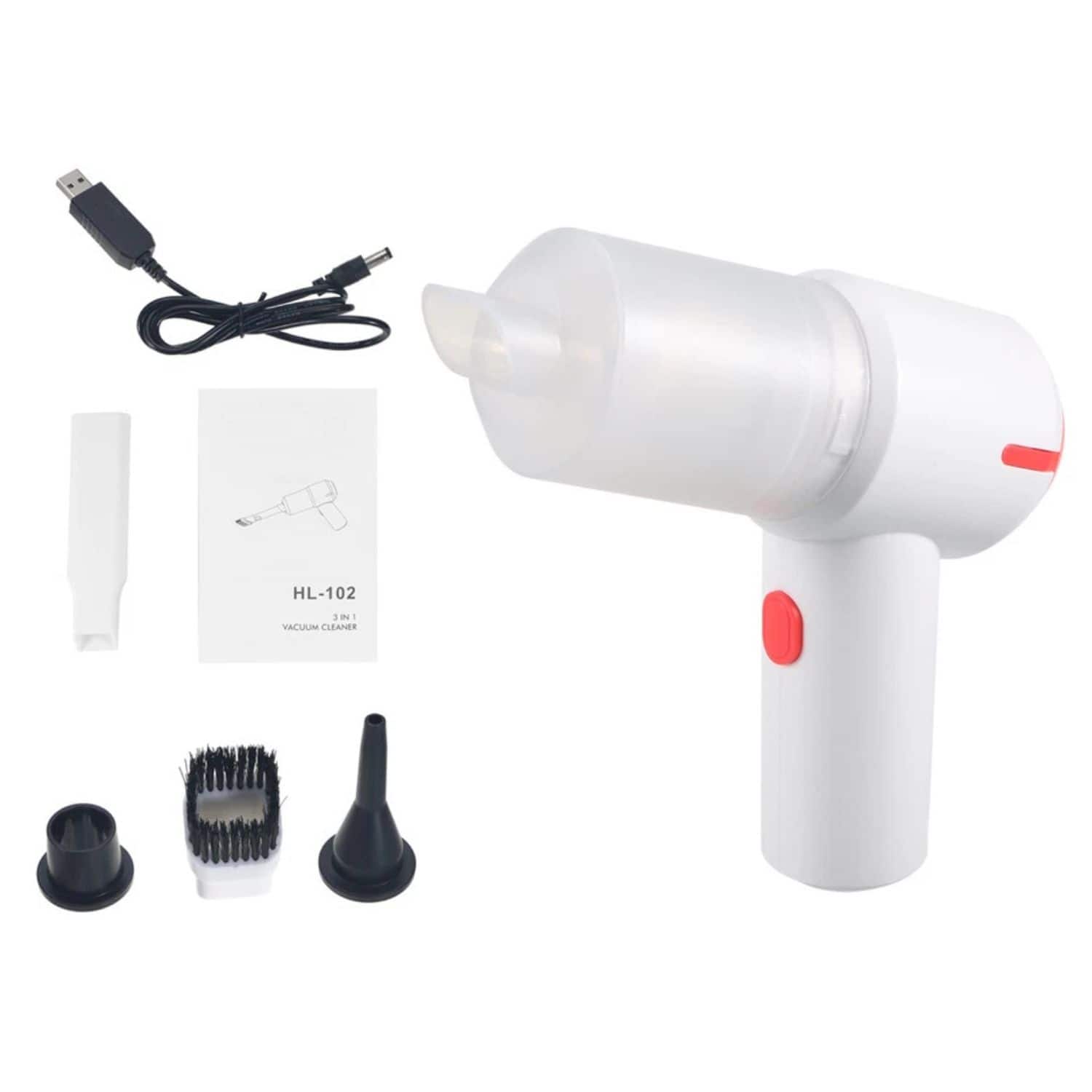 Stock Preferred - 120W Cordless Handheld Vacuum Cleaner – Mini Portable Rechargeable Car & Home Vacuum (9000PA) - White