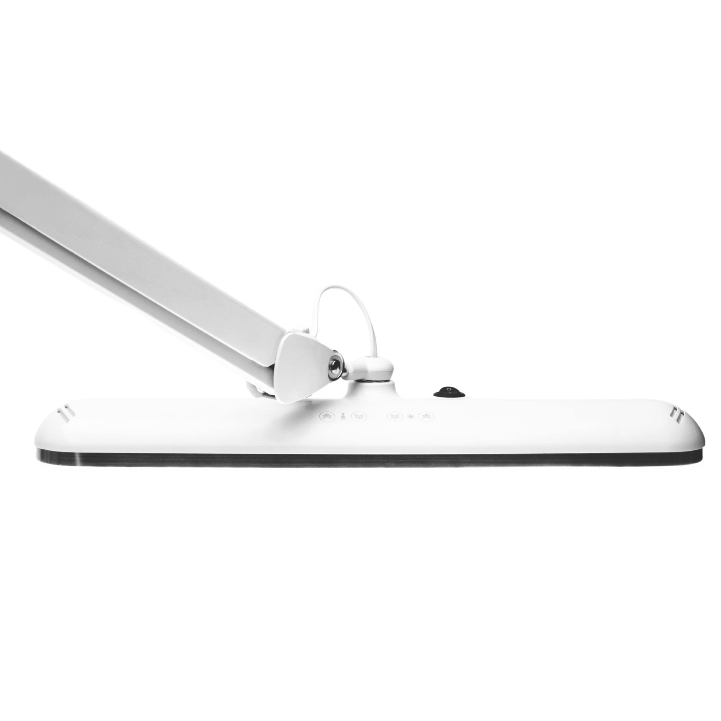 Alt View 4. Kings County Tools - LED Desk Lamp with Clamp - White.