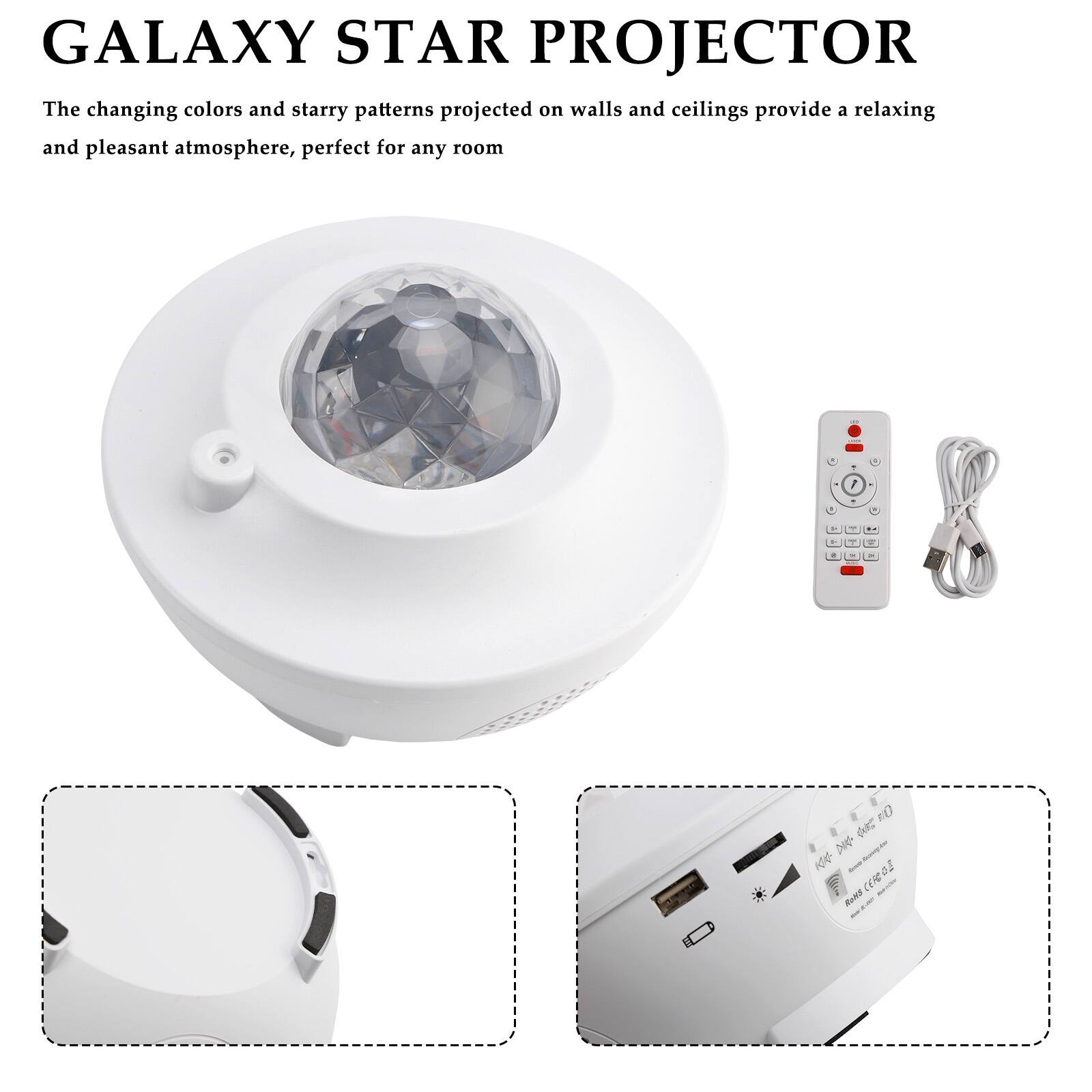 GALAXY STAR PROJECTOR

The changing colors and starry patterns projected on walls and ceilings provide a relaxing and pleasant atmosphere, perfect for any room

L 20 O Ne N Ie - of CEREOZ