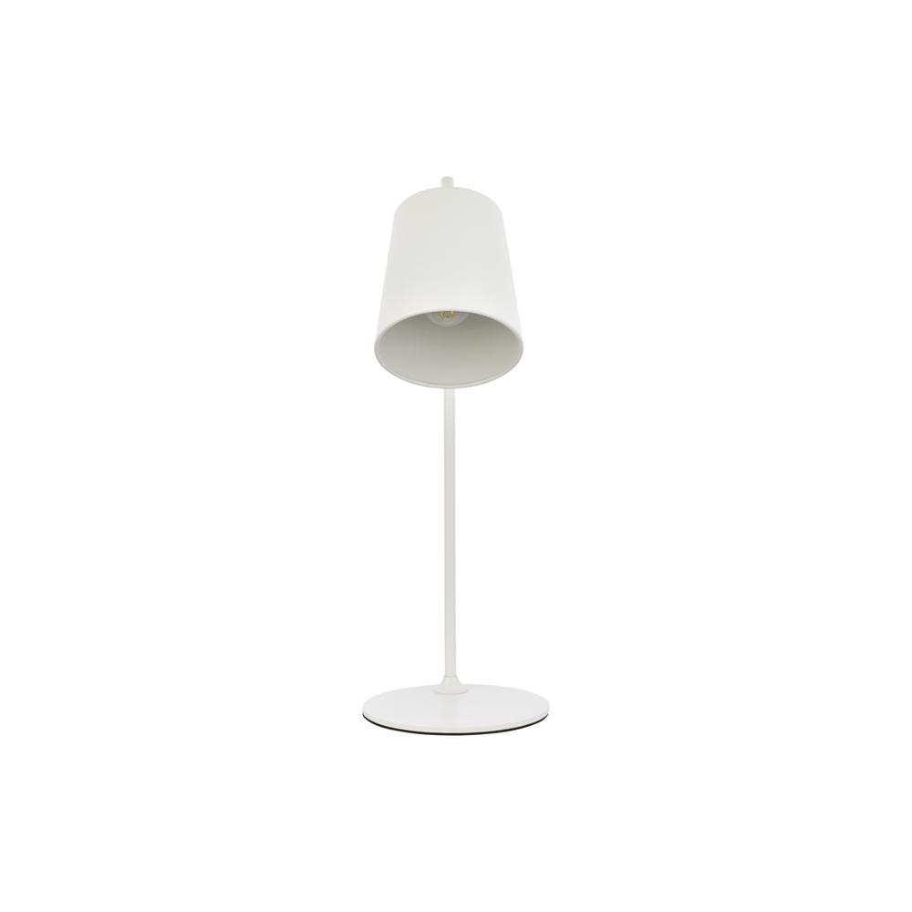 Left. Living District - Leroy 1 light white table lamp - White.