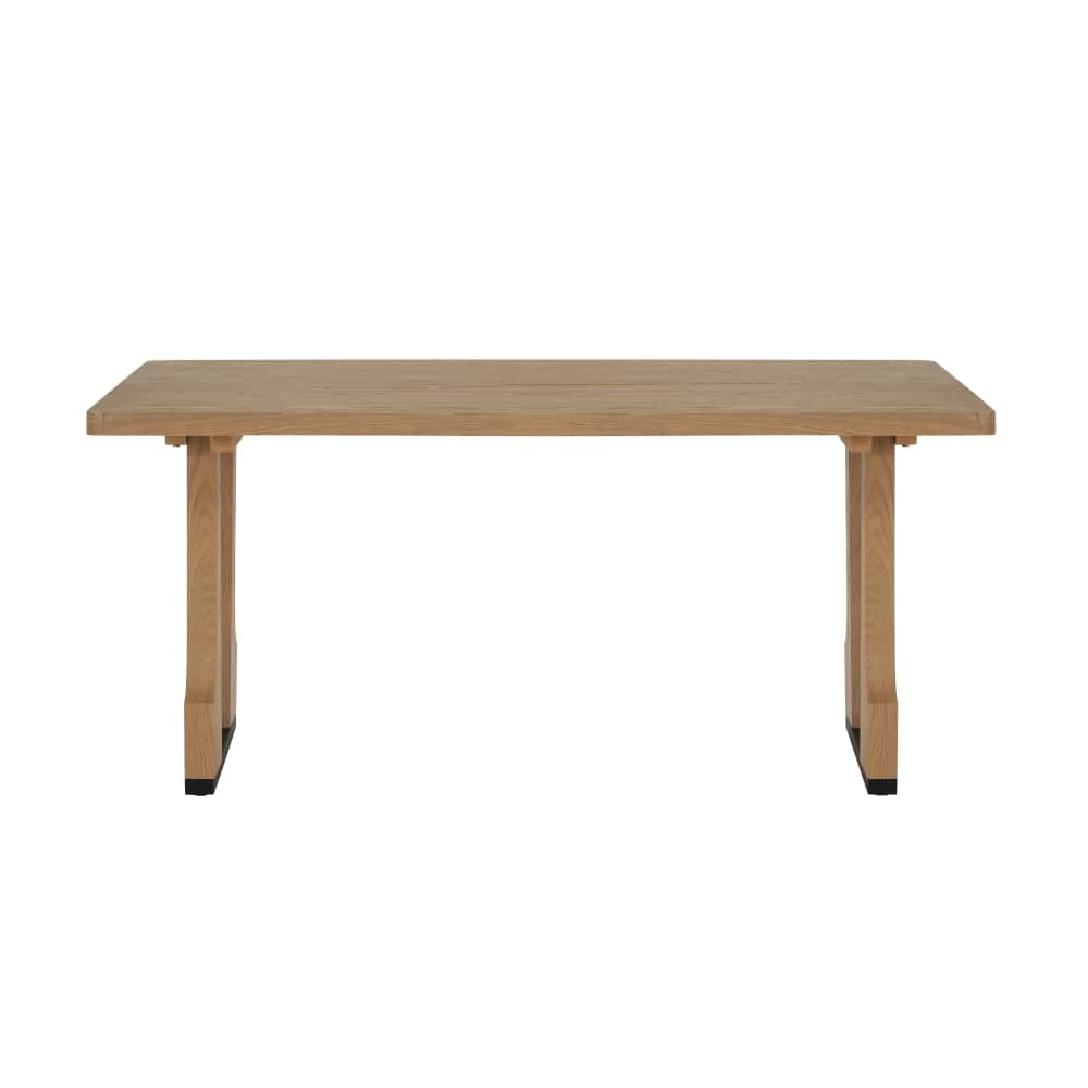 Lirago - Solid Wood Rectangular Dining Table Light Ash 29.5"H x 35.5"D x 63"W - Brown