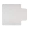 Front. Staples - Carpet Chair Mat with Lip, 45" x 53'', Medium-Pile - Clear.