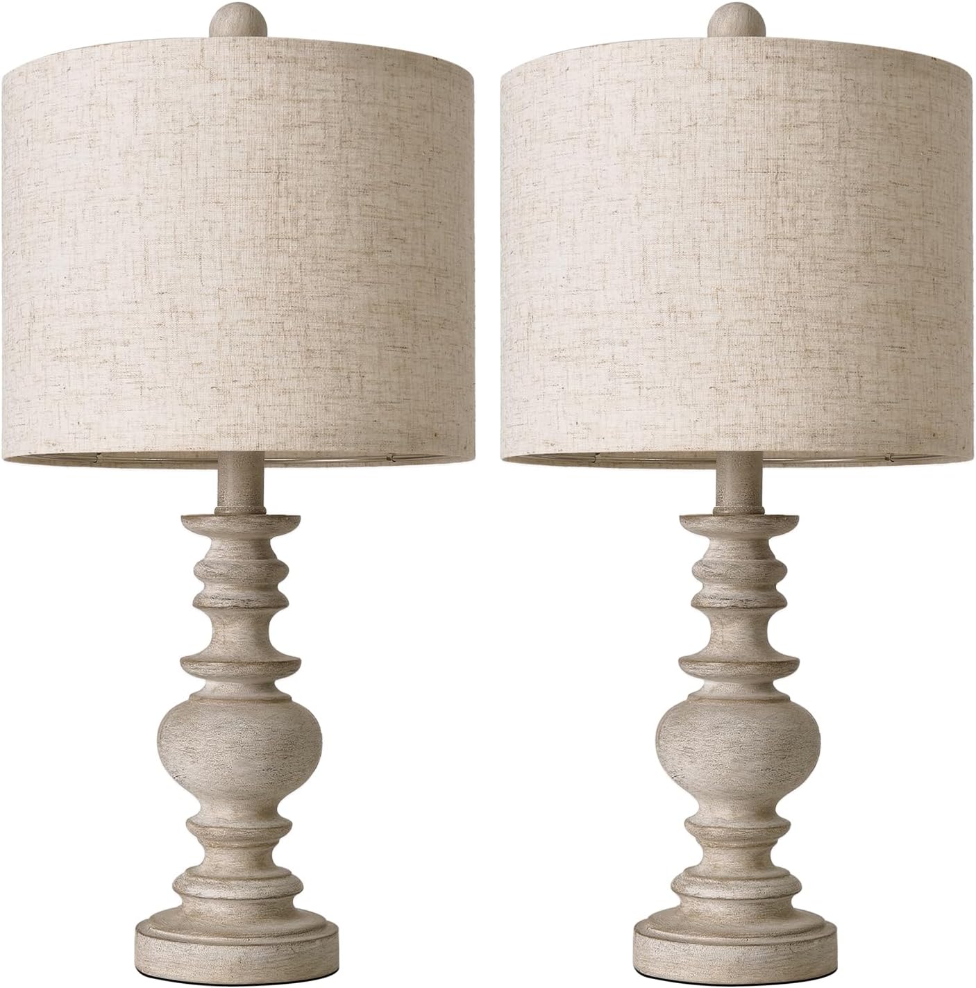 Alt View 2. The Best Inks - Table Lamp lamp Vintage antique modern fabric Tradition Rustic Living Room Bedroom Bedside Desk Lamps - White&Gold Finish-Small-20".