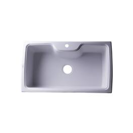 Alfi - brand 35 Drop-In Single Bowl Granite Composite Kitchen Sink - White