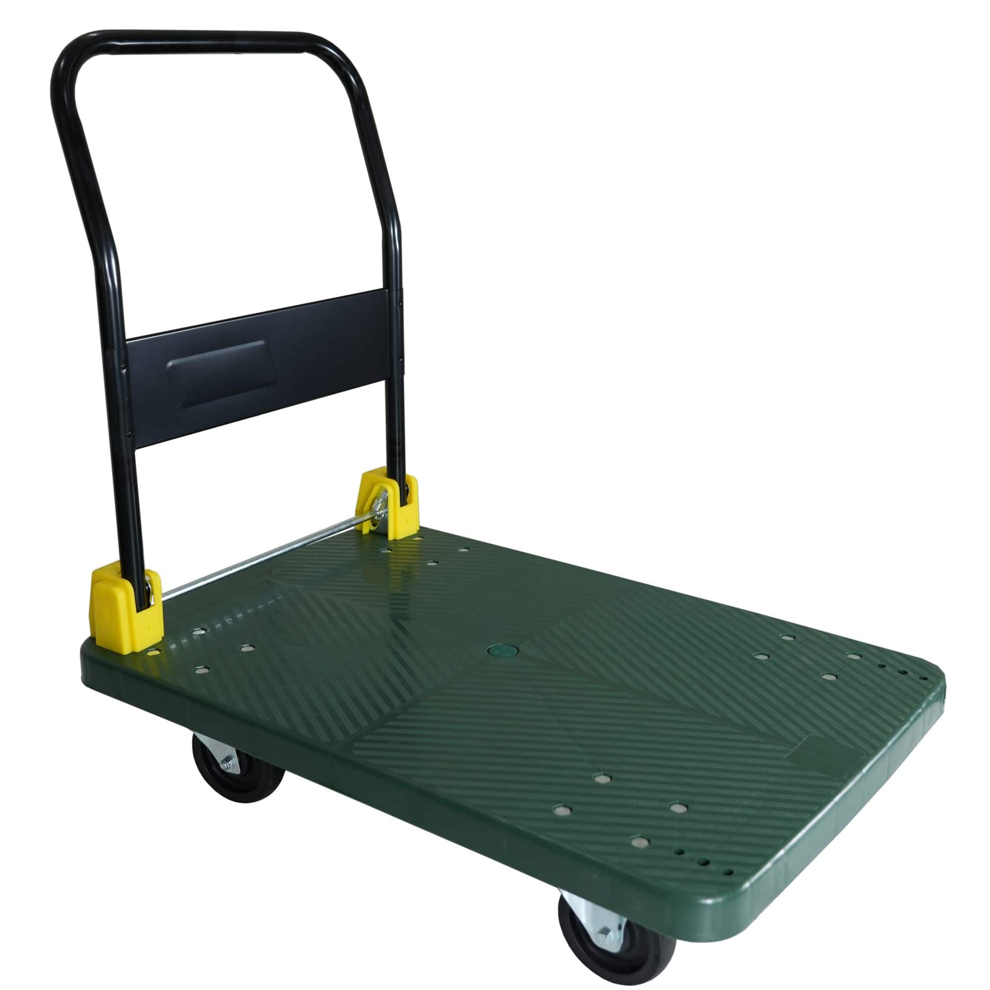 Boyel Living - Folding Plastic Platform Hand Truck 880 lbs Capacity Utility Cart with Lockable Brake Wheels - Green price history on PriceWatchPro