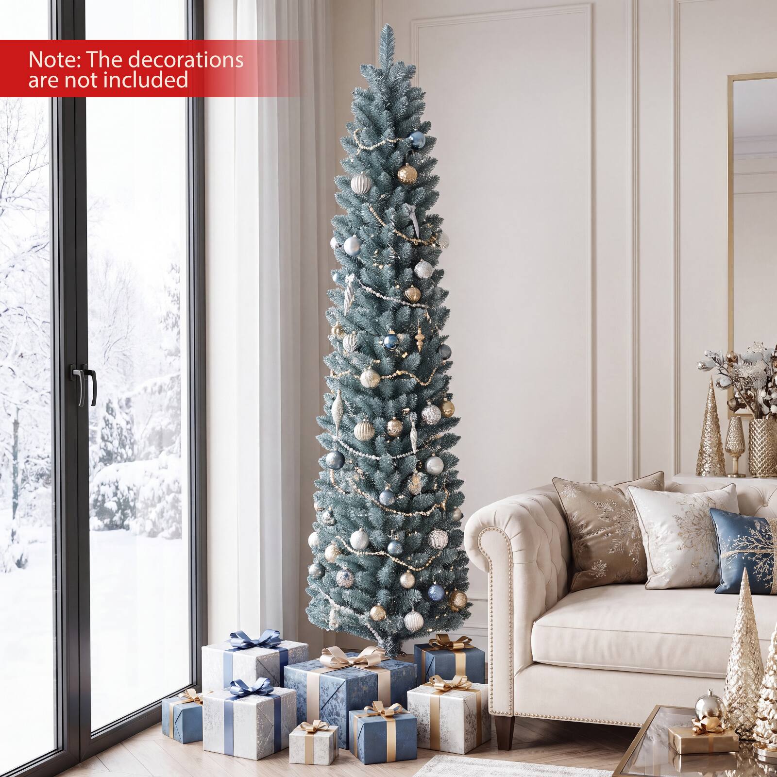 Note: The decorations are not included