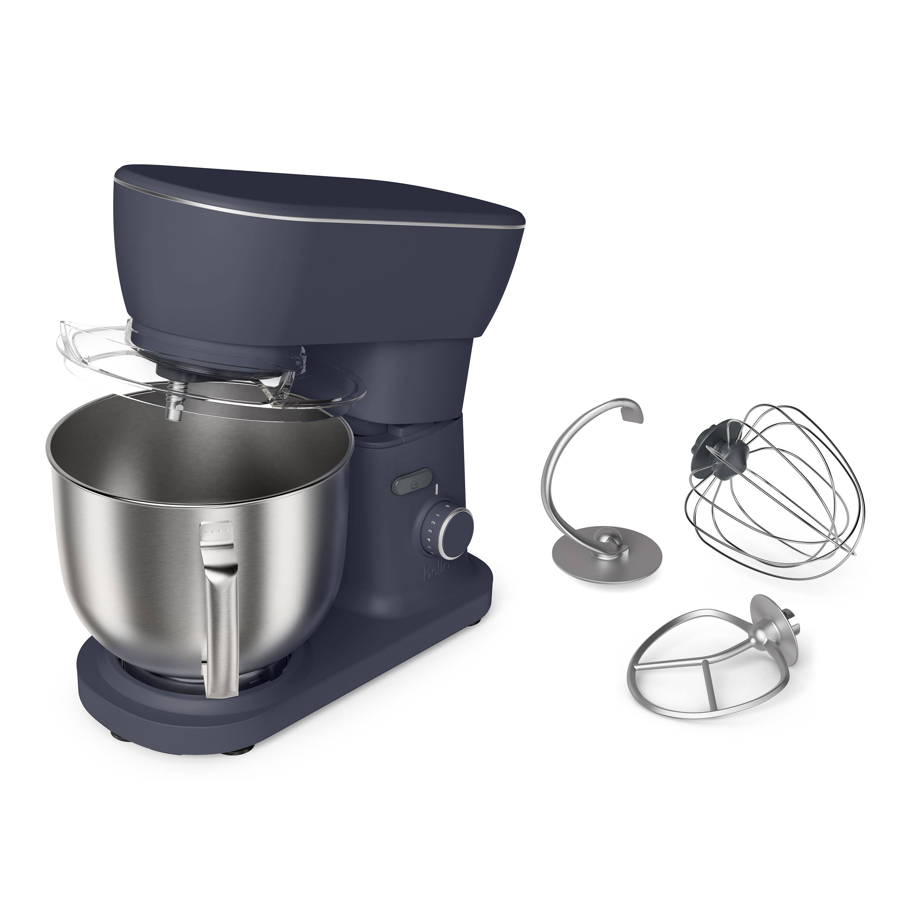 Front. Bella - STIR 5.3-qt. Tilt-Head Stand Mixer - Denim.