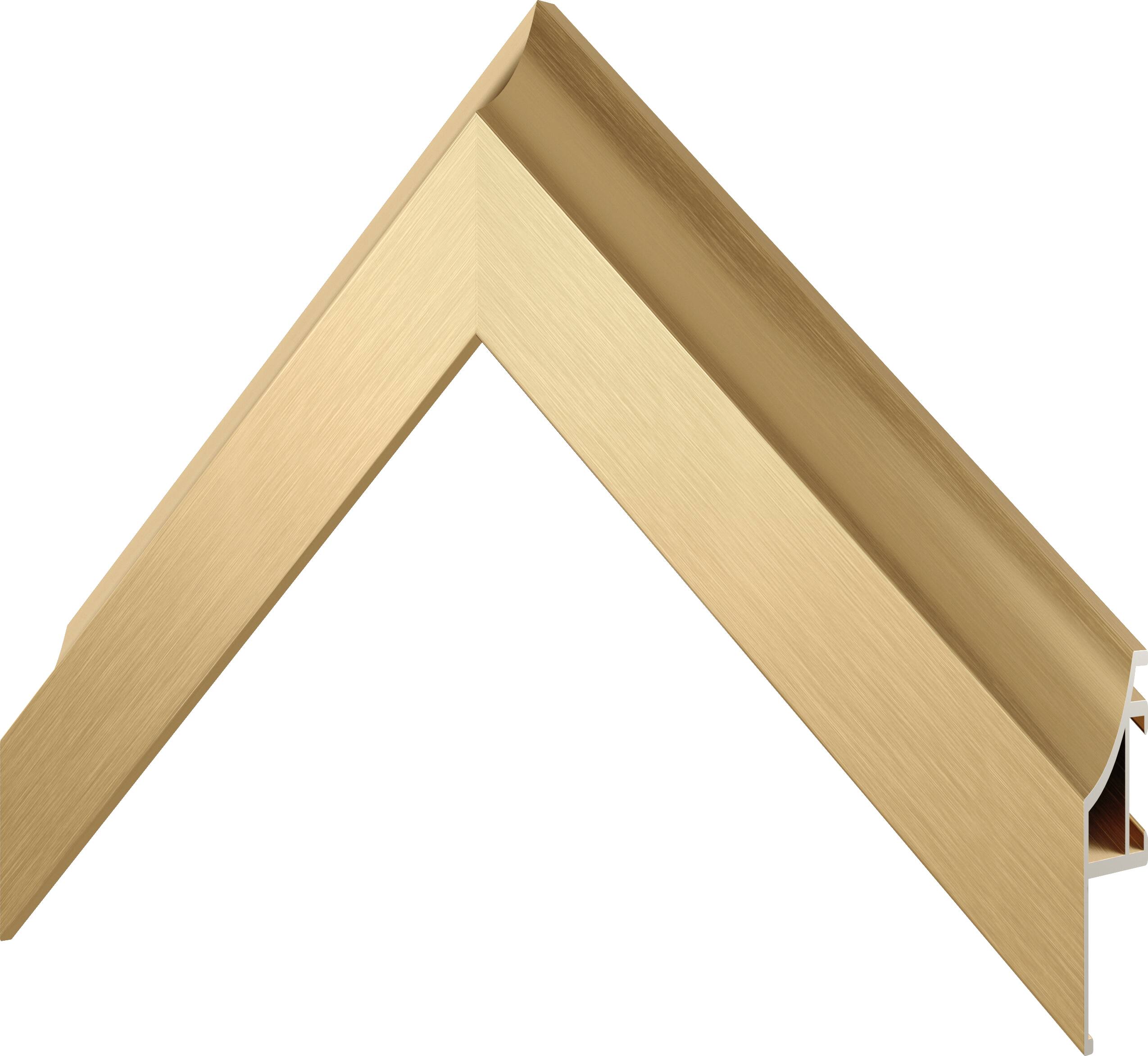 Alt View 18. Deco TV Frames - Alloy Scoop Bezel for Samsung The Frame TV - 75" - Pale Gold.