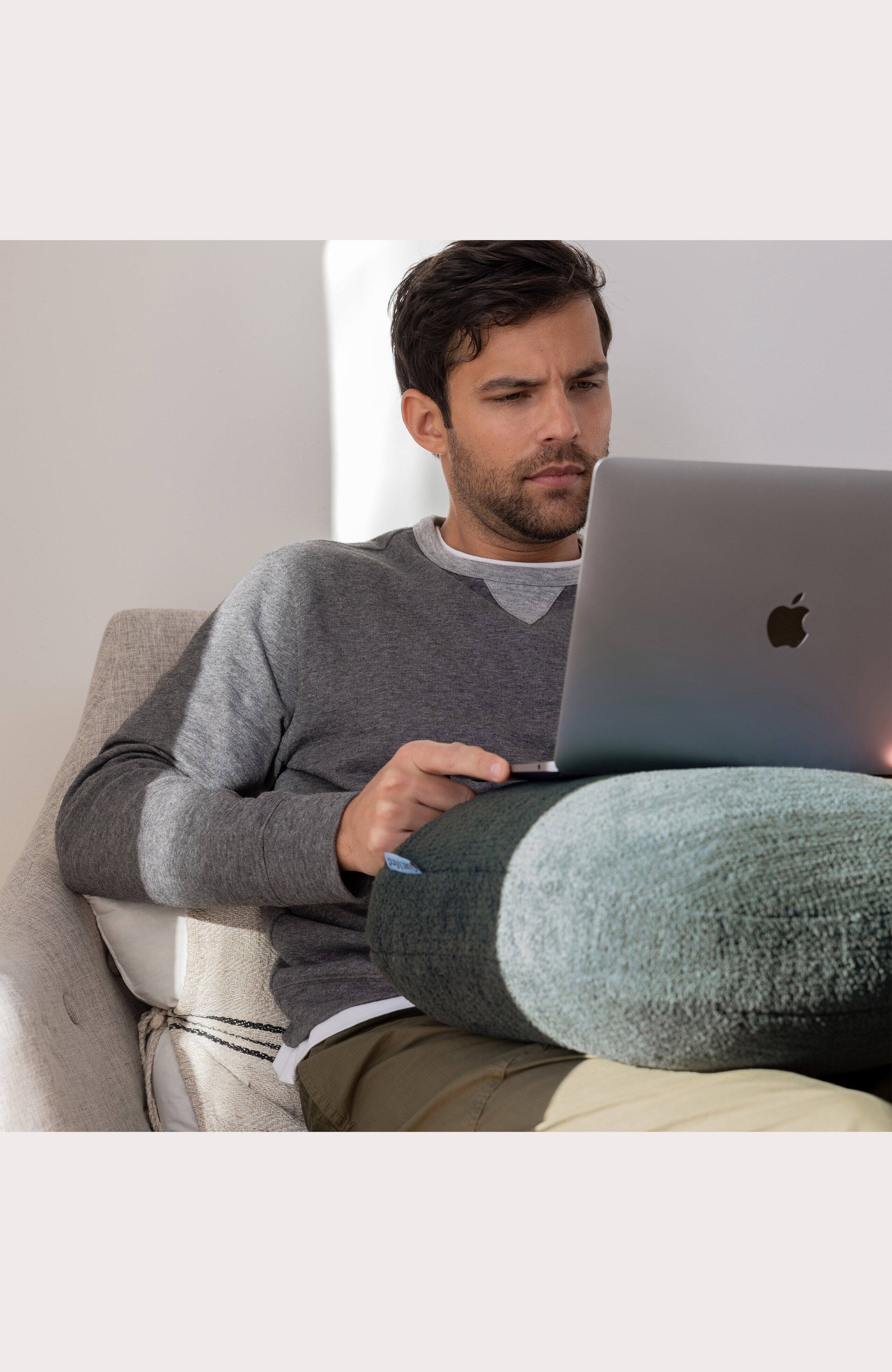 Alt View 4. Quiet Mind - The Original Weighted Pillow - Large - Agave Green.