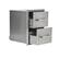 Front. Coyote Outdoor Living - Coyote Outdoor Living 16" Double Drawer Cabinet - Stainless Steel.