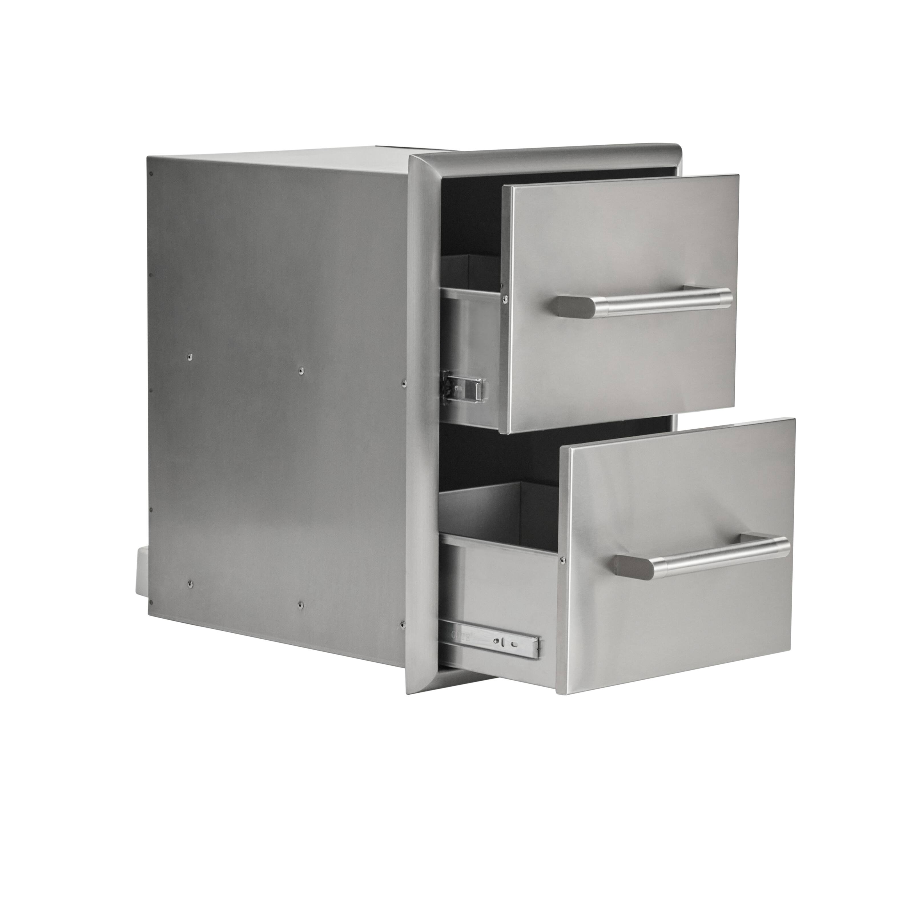 Coyote Outdoor Living - 16" Double Drawer Cabinet - Stainless Steel