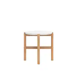 Outdoor Escape - Outdoor Side Table, Small Patio Table for Outside or Porch Use - Natural