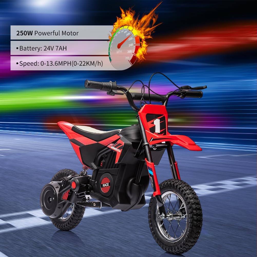 250W Powerful Motor  
- Battery: 24V 7AH  
- Speed: 0-13.6MPH (0-22KM/h)  

1 CAA D RACE TOR