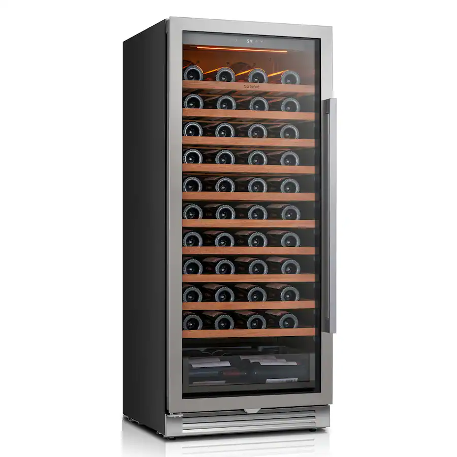Ca'Lefort 24 inch Wine Cooler Refrigerator,90 Bottle Freestanding/Built ...