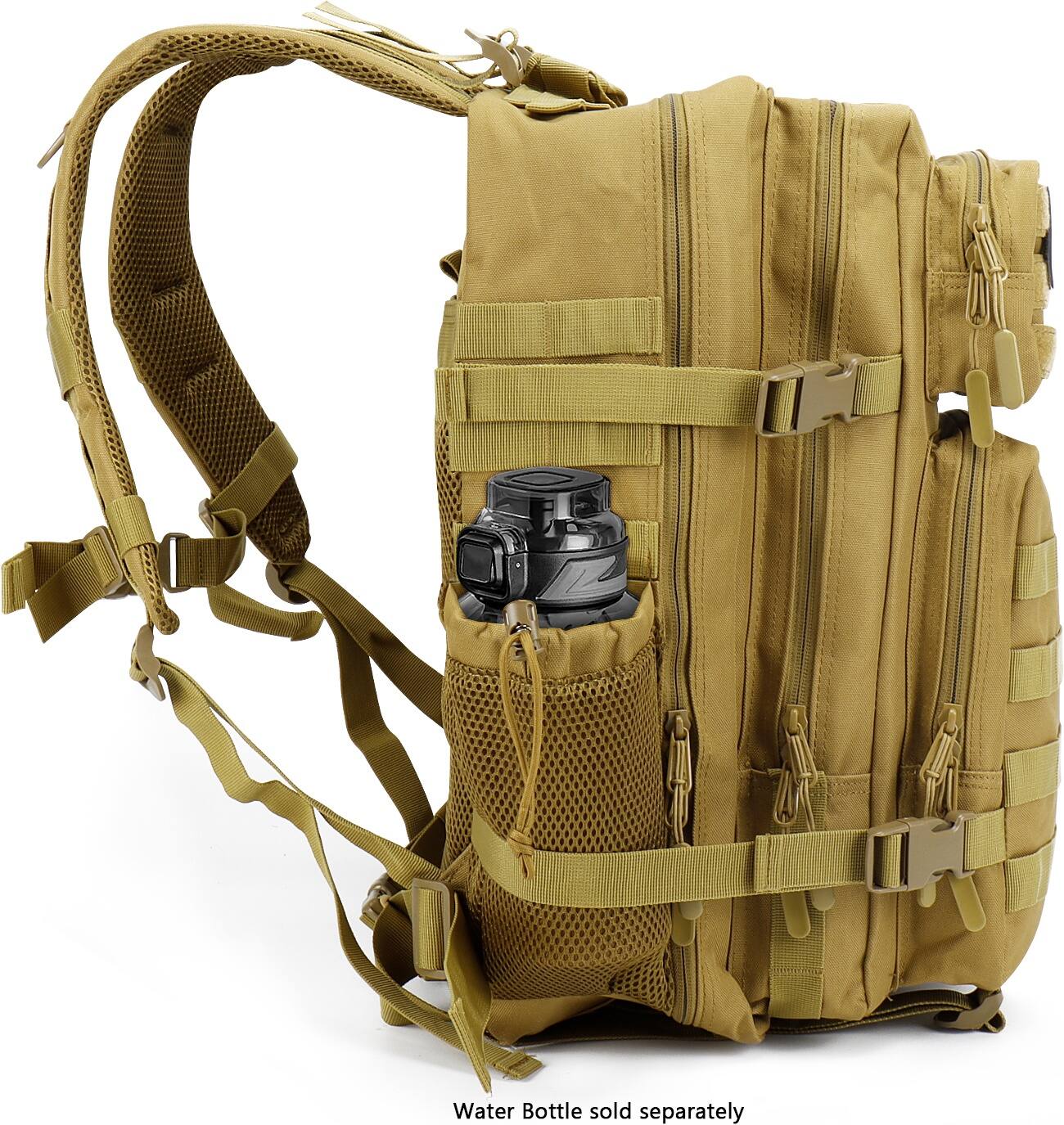 Water bottle sold separately.