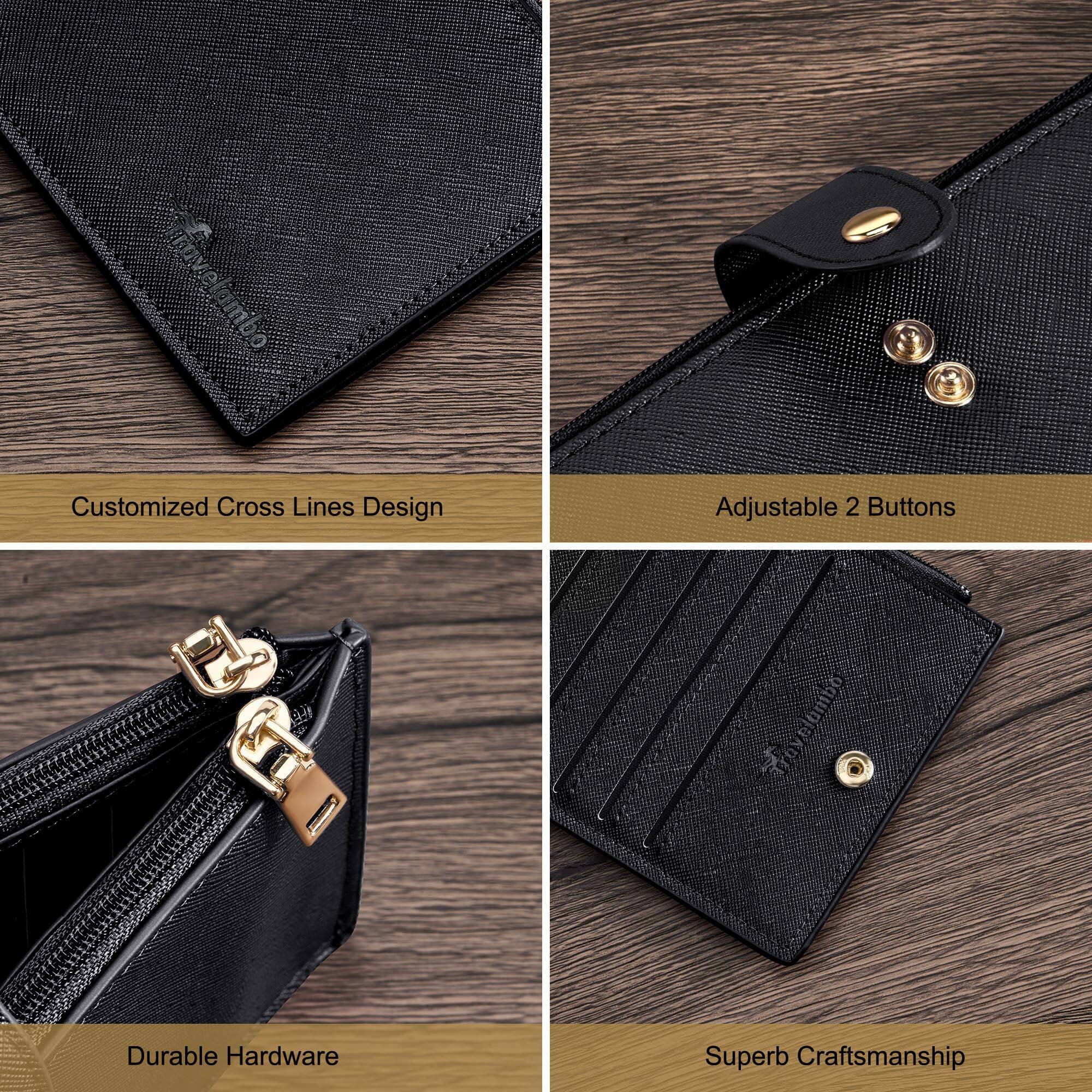 Alt View 3. Jadie Link - Rfid Wallet Women Large Size Bifold Multi Card Case Zipper Pocke Credit Holder Premium Craftsmanship wallet women - Gold Reddish.