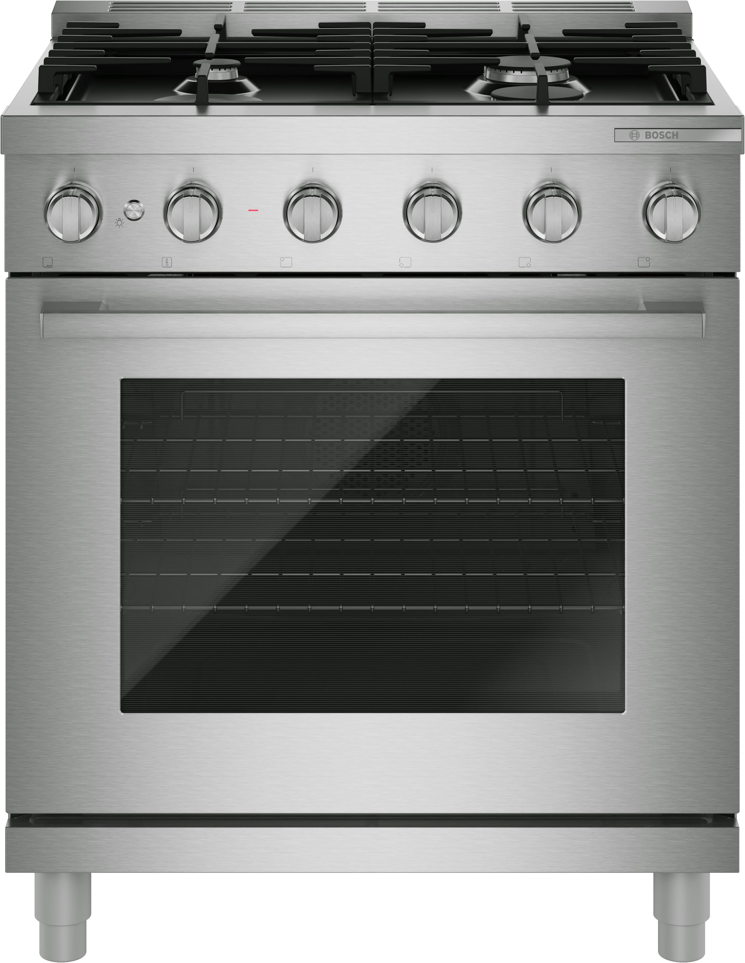 Bosch - 500 Series 30in Dual Fuel Indy Style Range in SS - S