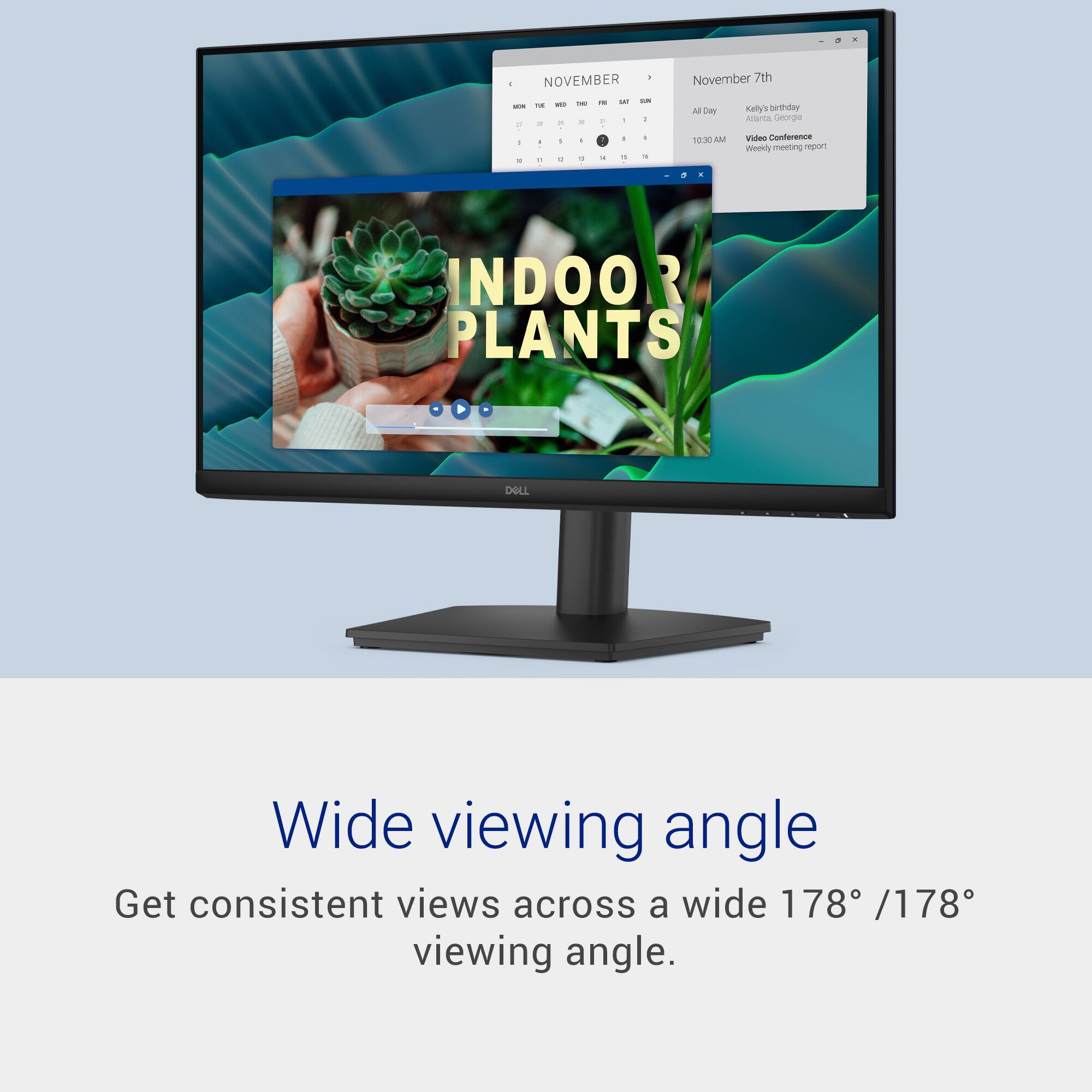 November 7th  
Ariania Geongie  
10:00 AM Video Conference  
Weekly meeting report  

INDOOR PLANTS  
Wide viewing angle  
Get consistent views across a wide 178° / 178° viewing angle.