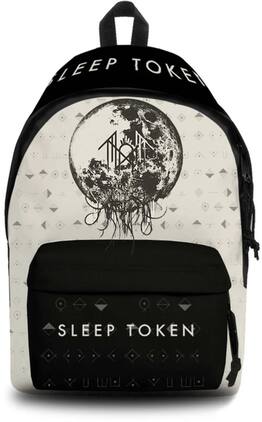 PopMarket - Sleep Token - Rocksax - Sleep Token - The Summoning White Logo - Daypack with Laptop Pocket (Black) - Multicolor