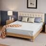 Bestier - 4-Inch Bamboo Fiber Mattress Topper with Bamboo Charcoal Gel Memory Foam, Queen Size - Light Gray