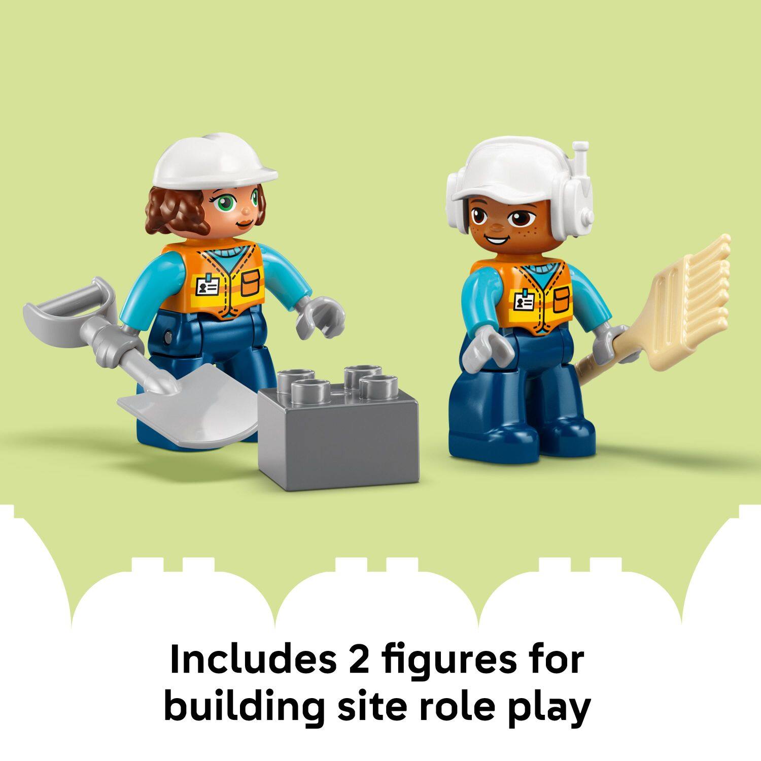 Includes 2 figures for building site role play