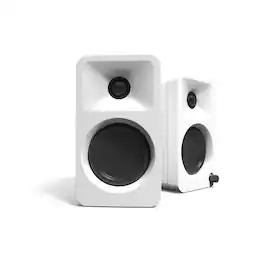 Kanto - ORA 100W Powered Reference Desktop Speakers with USB-C Input and Bluetooth - Pair - Matte White