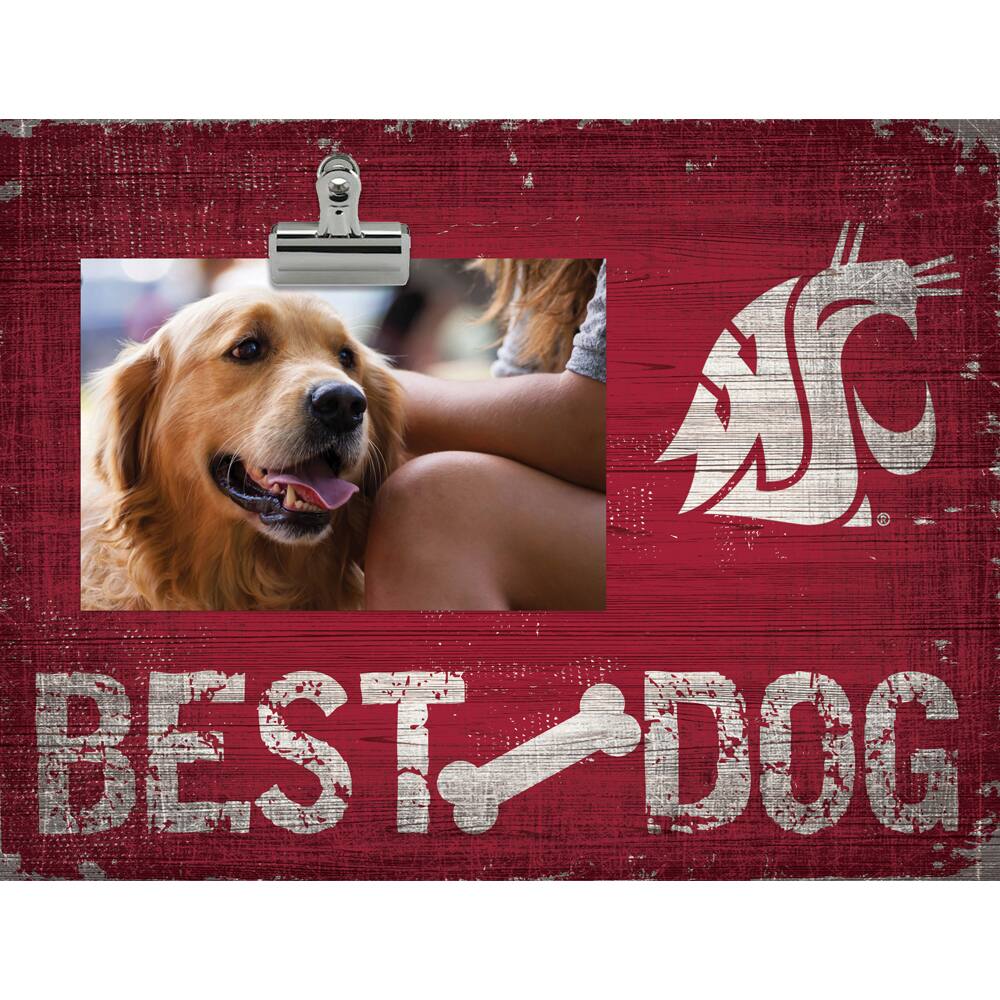Washington State Cougars 10.5" x 8" Best Dog Clip Photo Frame