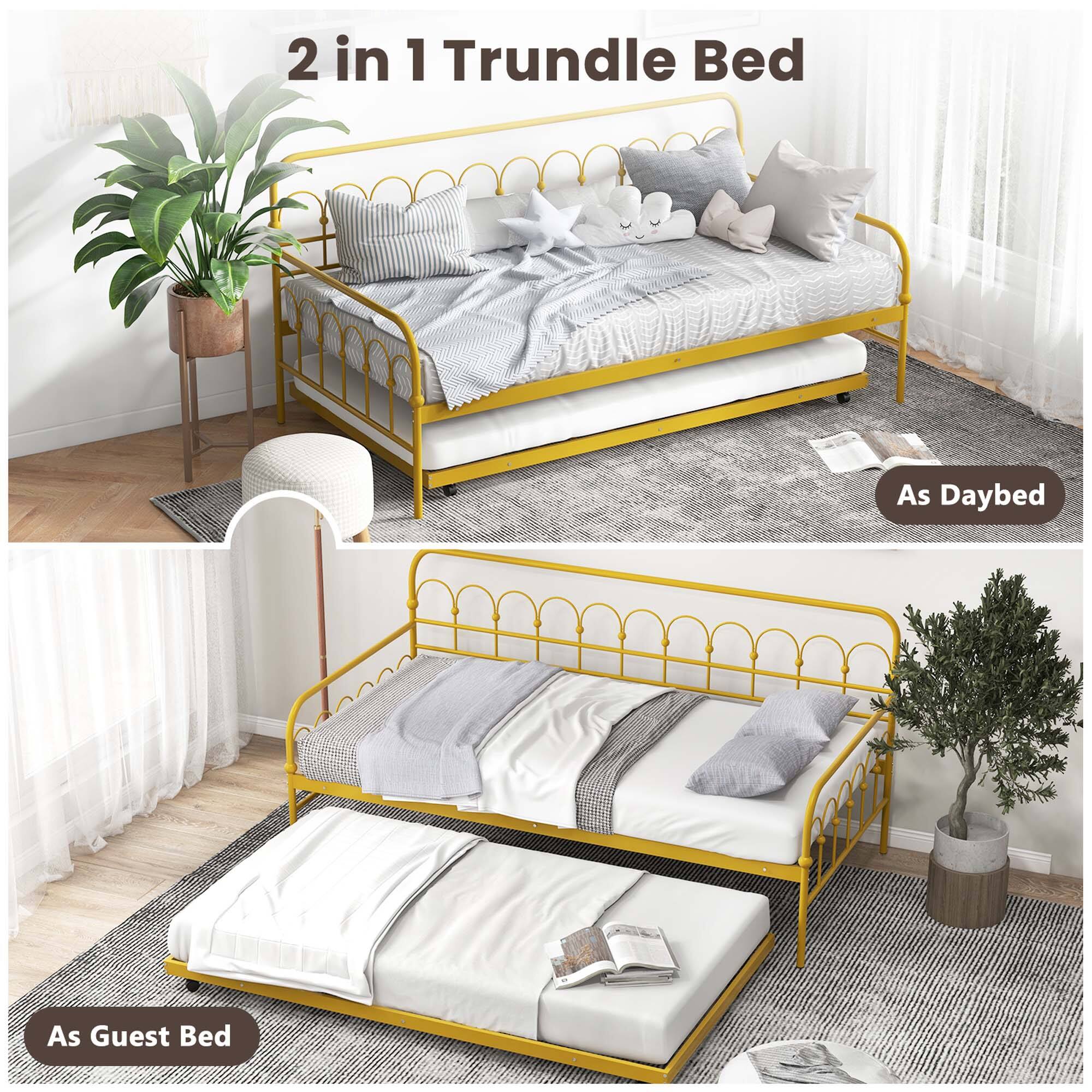 2 in 1 Trundle Bed As Daybed As Guest Bed