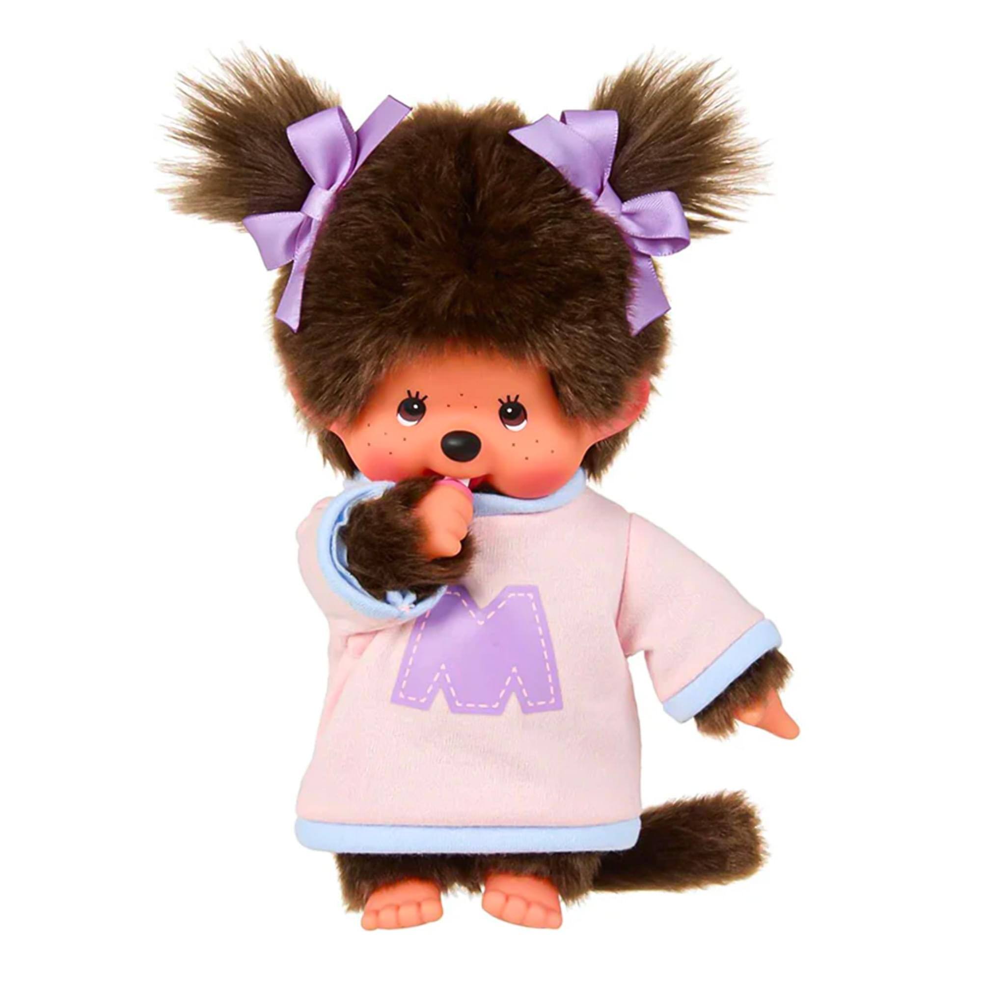 Alt View 10. Sumikkogurashi - Monchhichi Bi-color Sweater Girl 8 Inch Plush - Pink.