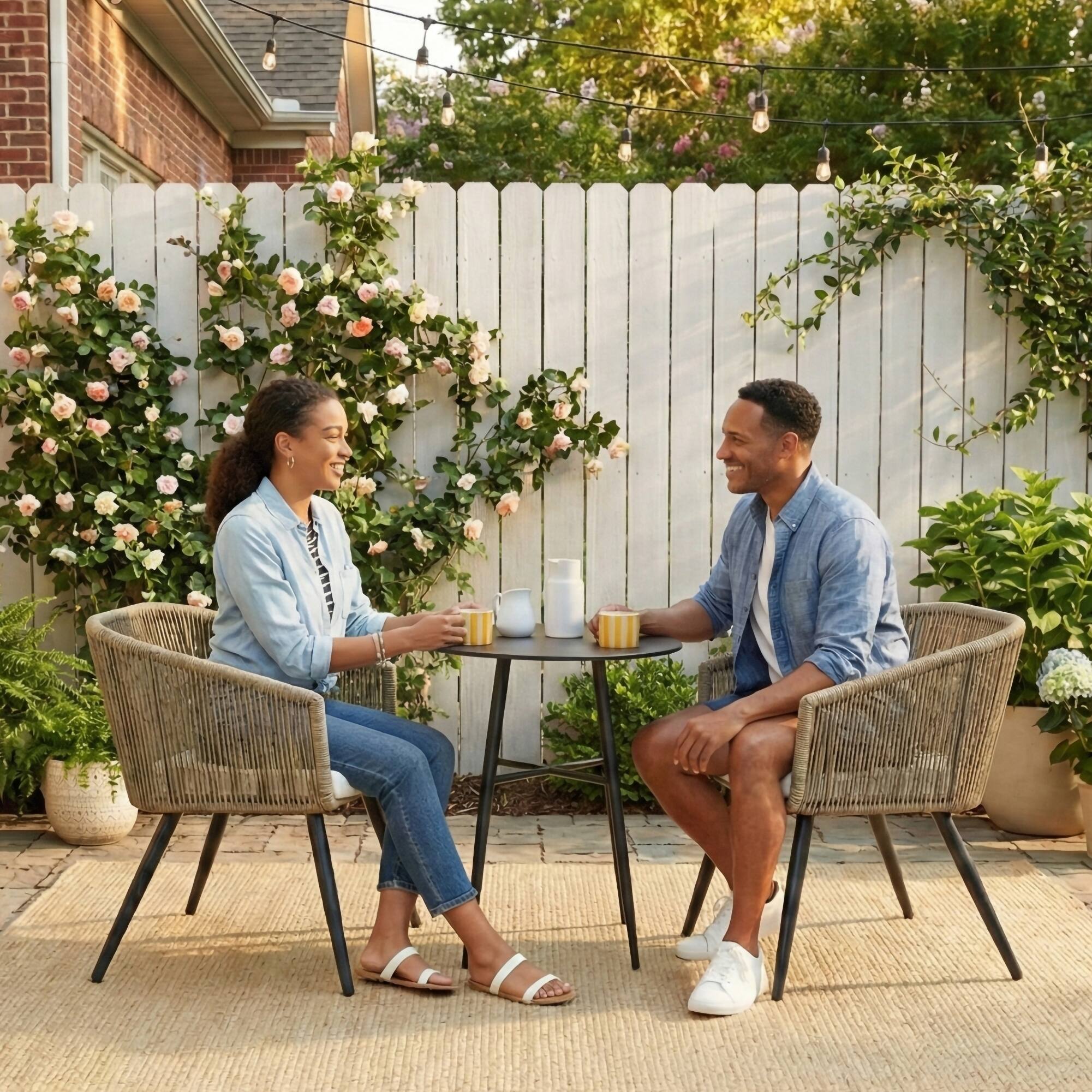 Alt View 3. Best Choice Products - Best Choice Products Set of 2 Outdoor Patio Dining Chairs Woven Wicker Seating 250lb Capacity - Natural/Ivory - Natural/Ivory.