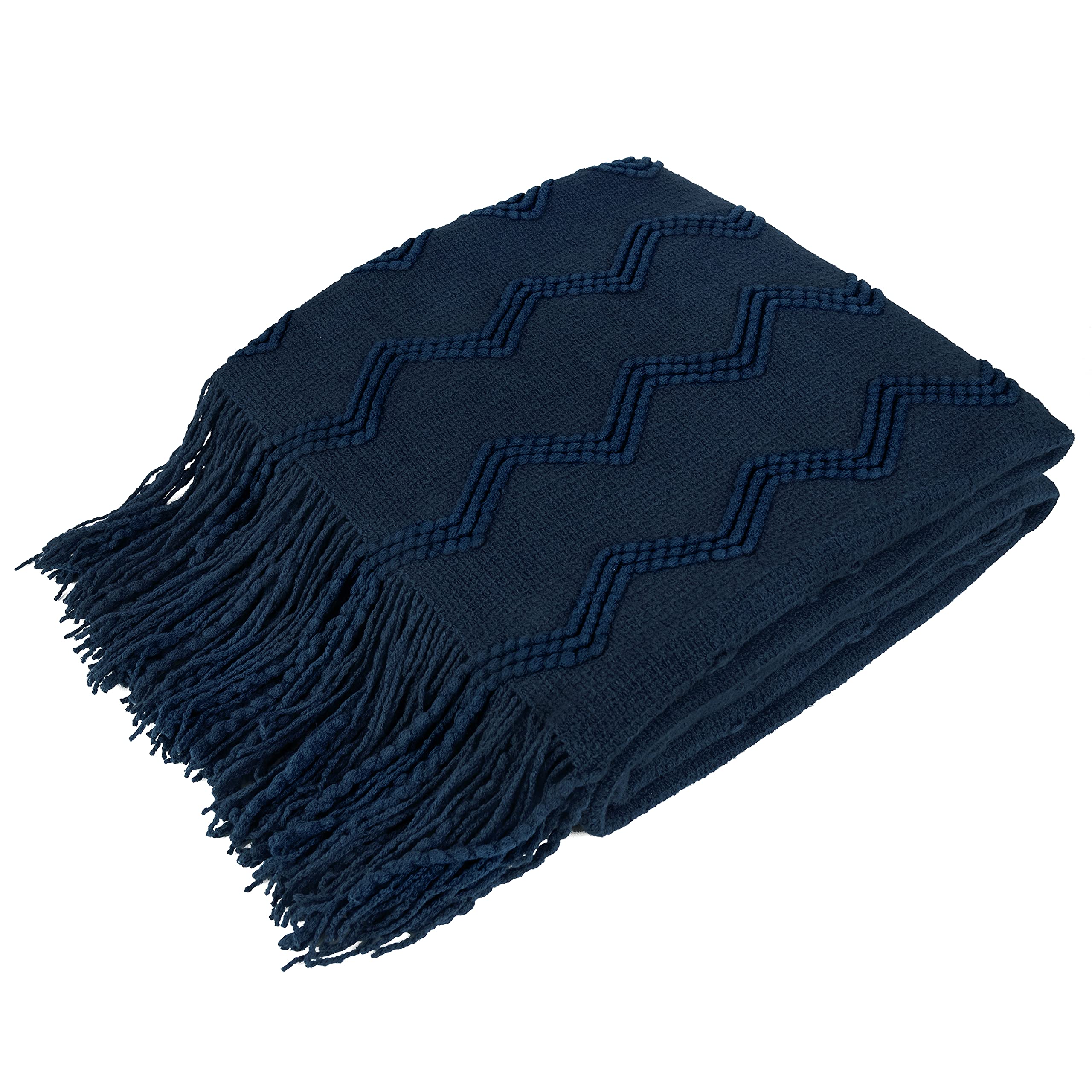 Navy Blue-50 x 60 Inches - Throw
