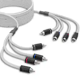 DS18 Audio - Marine 4-Channel RCA Interconnect Cable, 25 ft