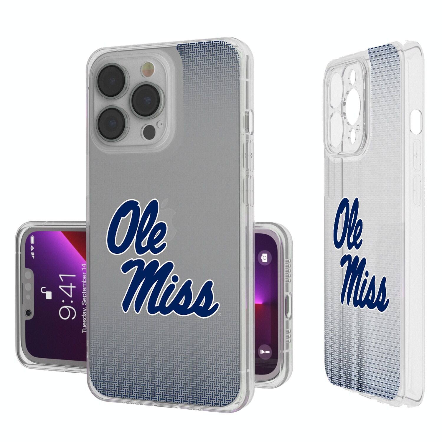 Keyscaper - NCAA - Ole Miss Rebels Linen Logo iPhone Clear Case - 16 Pro Max - Multicolor price history on PriceWatchPro