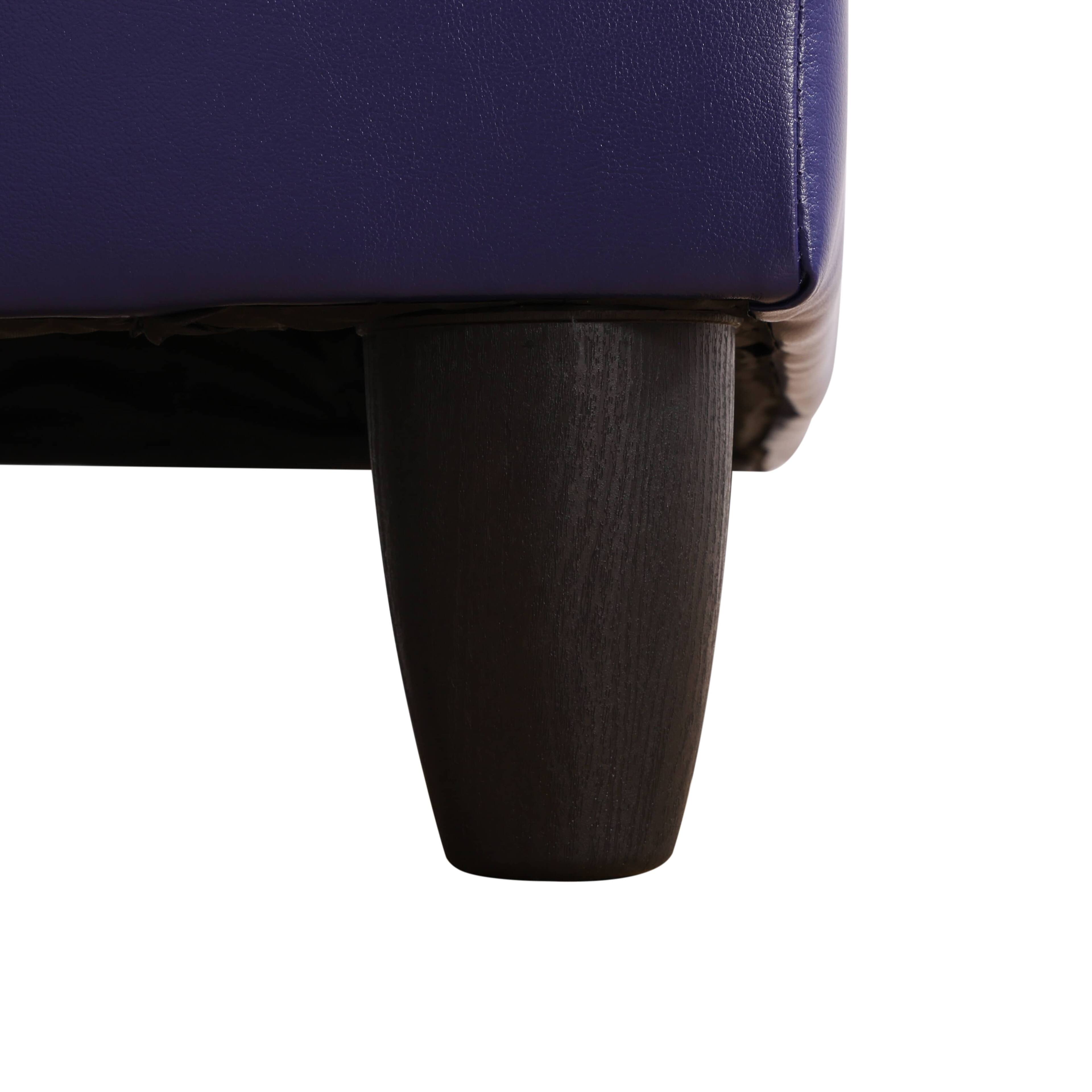 Alt View 8. Boyel Living - Premium Semi PU Upholstered Sofa Solid Wood Frame Double Spring with Left Chaise Lounge - Deep Purple.