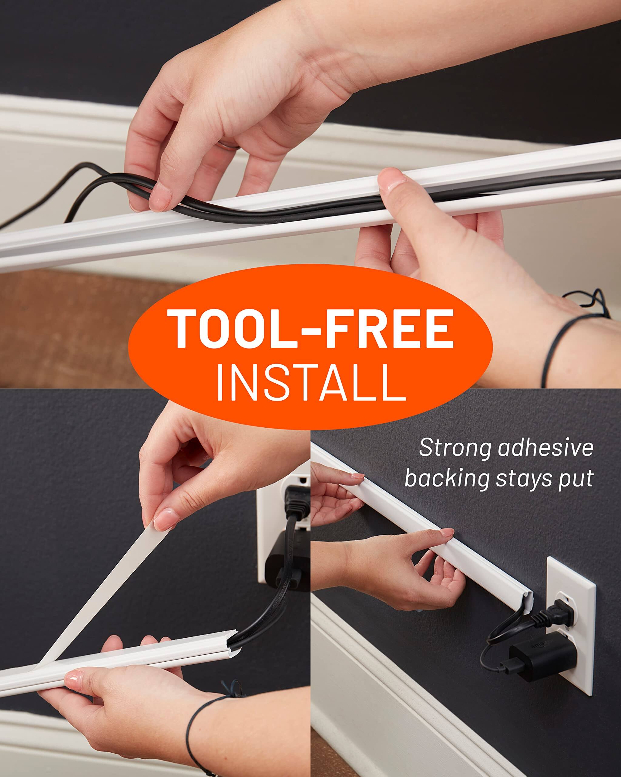 TOOL-FREE INSTALL

Strong adhesive backing stays put.